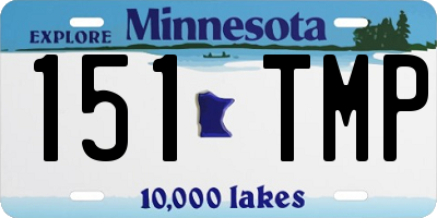 MN license plate 151TMP