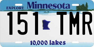 MN license plate 151TMR