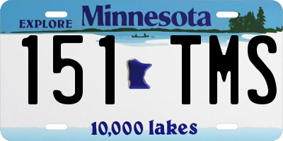 MN license plate 151TMS