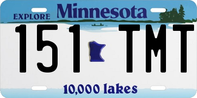 MN license plate 151TMT