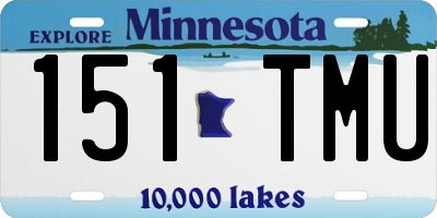 MN license plate 151TMU