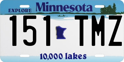 MN license plate 151TMZ