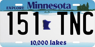 MN license plate 151TNC