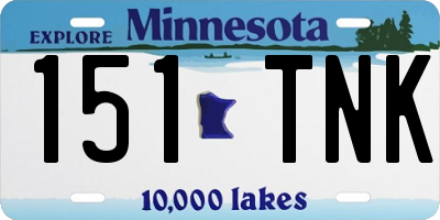 MN license plate 151TNK