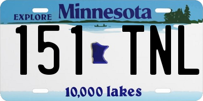 MN license plate 151TNL