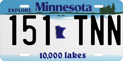 MN license plate 151TNN