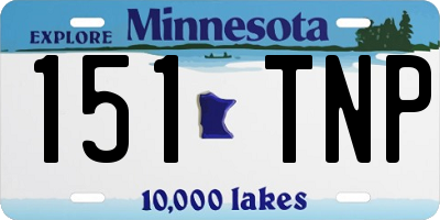 MN license plate 151TNP