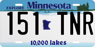 MN license plate 151TNR