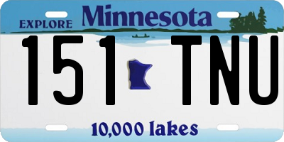 MN license plate 151TNU