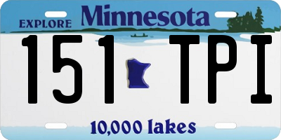 MN license plate 151TPI