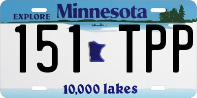 MN license plate 151TPP