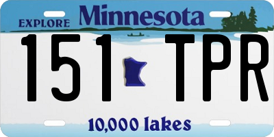 MN license plate 151TPR