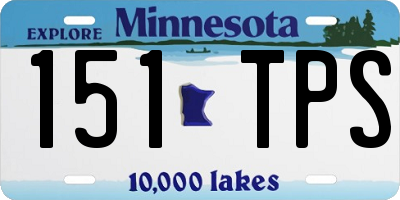 MN license plate 151TPS