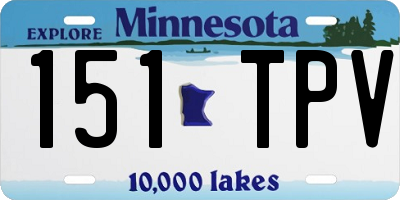 MN license plate 151TPV
