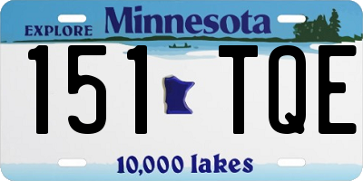 MN license plate 151TQE