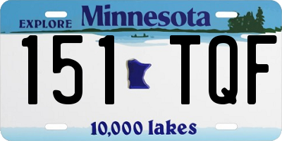 MN license plate 151TQF