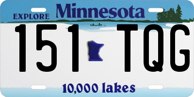 MN license plate 151TQG