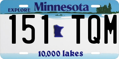 MN license plate 151TQM