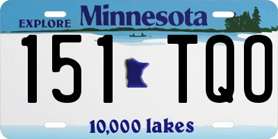 MN license plate 151TQO