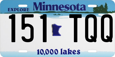 MN license plate 151TQQ