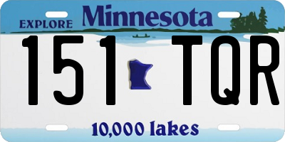 MN license plate 151TQR