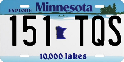 MN license plate 151TQS