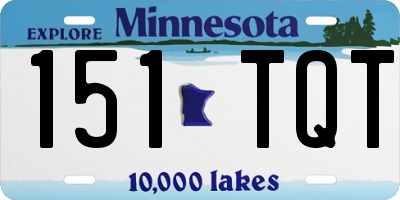 MN license plate 151TQT