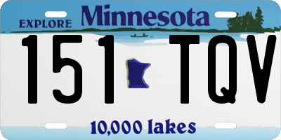 MN license plate 151TQV