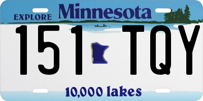 MN license plate 151TQY