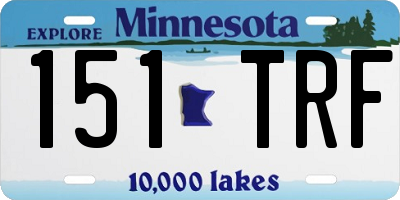 MN license plate 151TRF