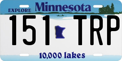 MN license plate 151TRP