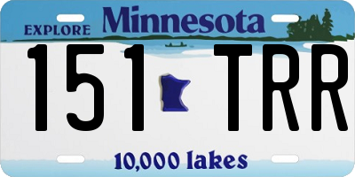 MN license plate 151TRR