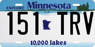 MN license plate 151TRV