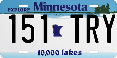 MN license plate 151TRY