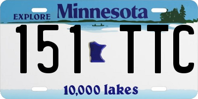 MN license plate 151TTC