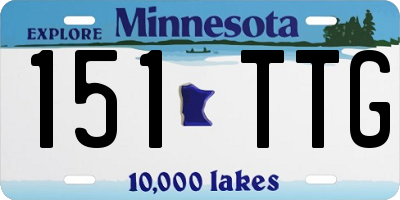MN license plate 151TTG