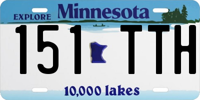 MN license plate 151TTH