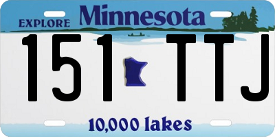 MN license plate 151TTJ