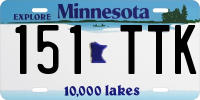 MN license plate 151TTK