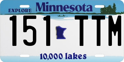 MN license plate 151TTM