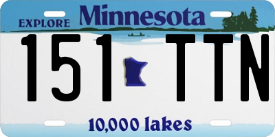 MN license plate 151TTN