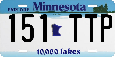 MN license plate 151TTP