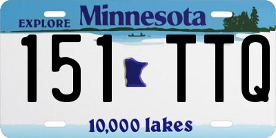 MN license plate 151TTQ