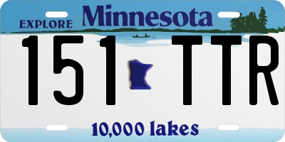 MN license plate 151TTR