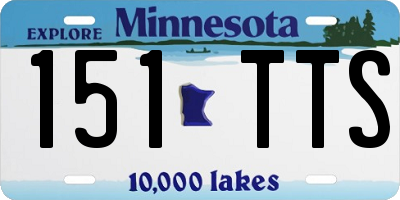 MN license plate 151TTS