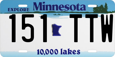 MN license plate 151TTW