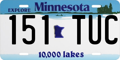 MN license plate 151TUC