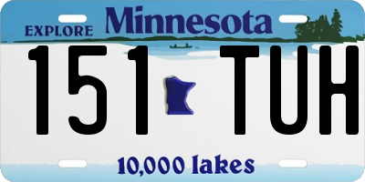 MN license plate 151TUH