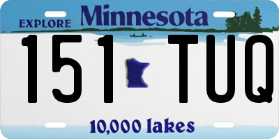 MN license plate 151TUQ