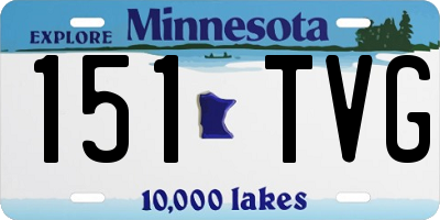 MN license plate 151TVG